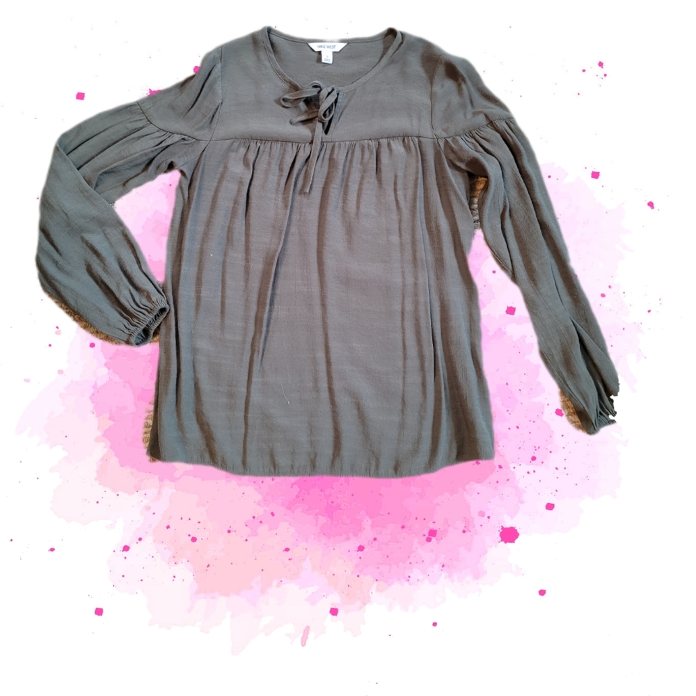 Nine West olive green top
